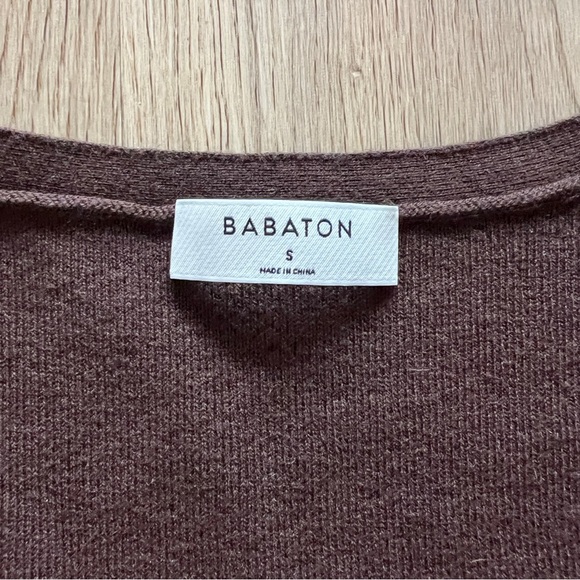 Aritzia Babaton Wool Cardigan Brown SMALL - Picture 7 of 9